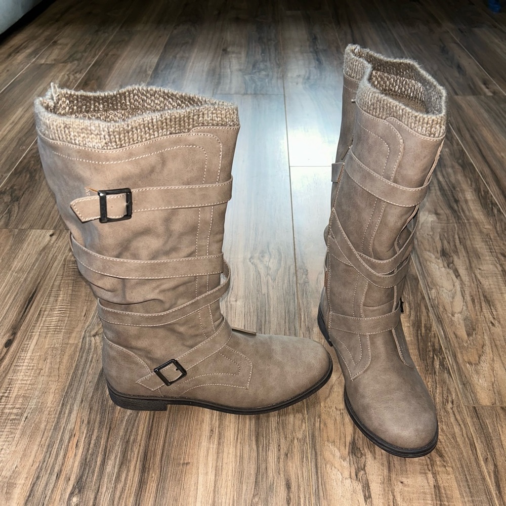 JustFab cuffed boots